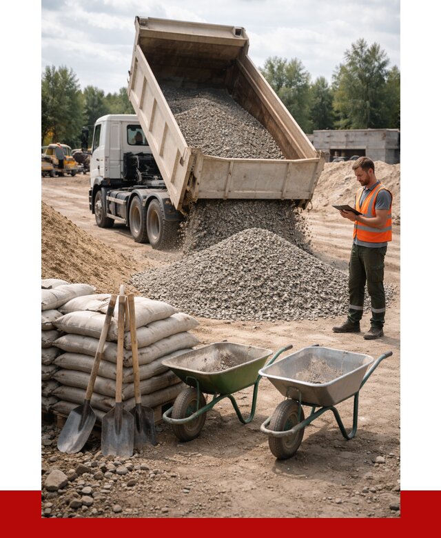 Доставка нерудных материалов в Кумертау от 1225 руб. | ПРОНЕРУДКра