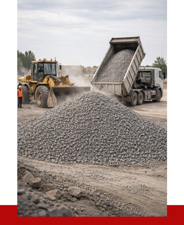 Купить щебень с доставкой в Кумертау от 2552 руб. | ПРОНЕРУДКра
