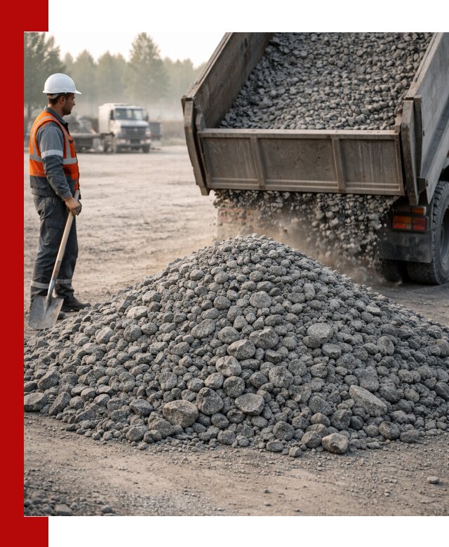 Гранитный щебень фракции 100–201 для строительства в Кумертау