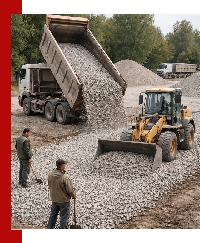 Купить гравийный щебень фракция 20-40 в Кумертау с доставкой