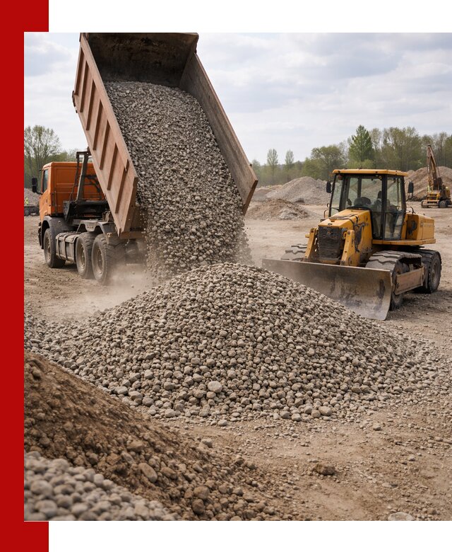 Доставка гравийного щебня фракции 40-70 в Кумертау