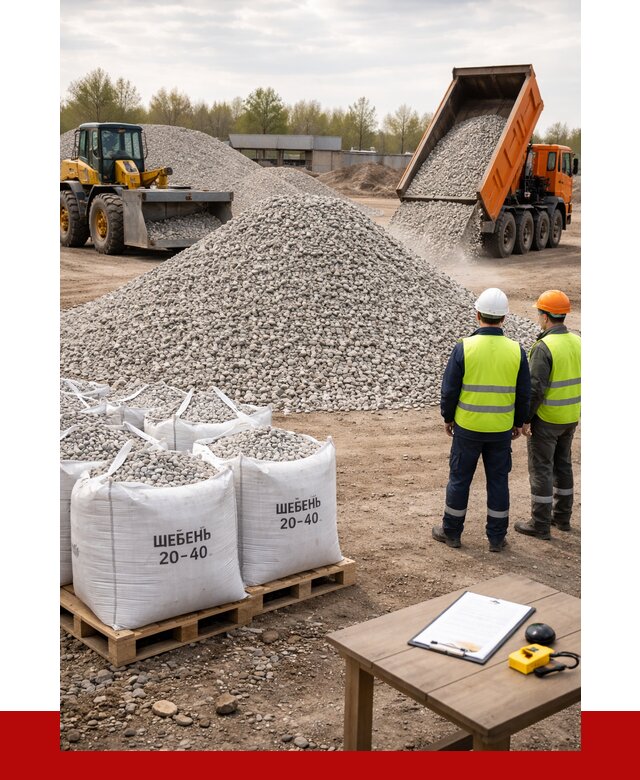 Известняковый щебень 20-40 в Кумертау от 2144 р. ПРОНЕРУДКра