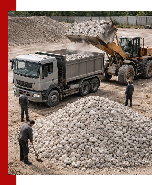 Известняковый щебень фракция 70–150 с доставкой в Кумертау