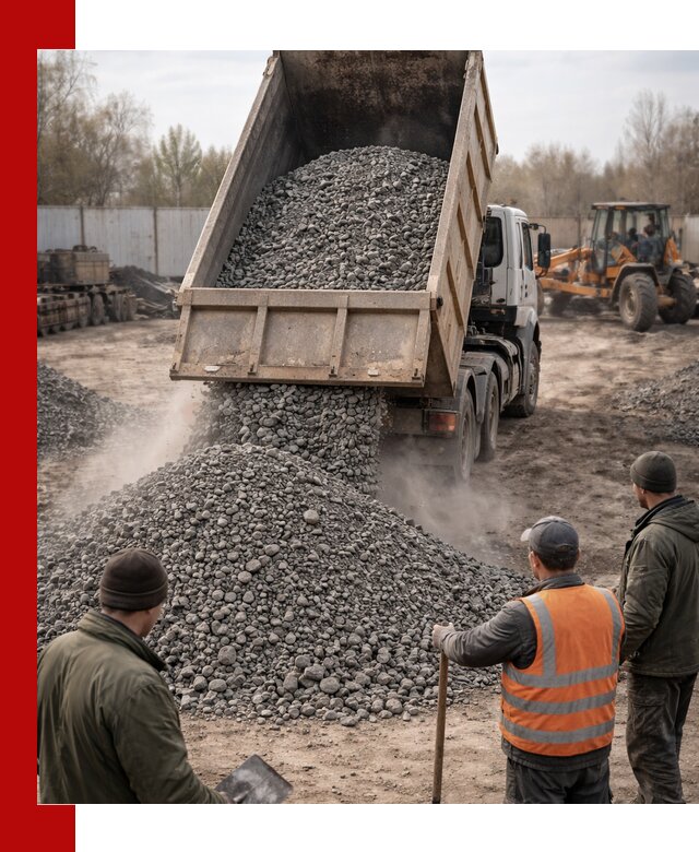 Доставка шлакового щебня в удобные сроки по выгодной цене в Кумертау