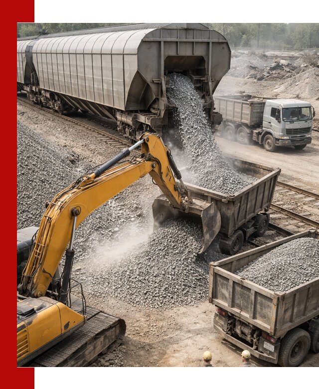 Доставка железнодорожного щебня в Кумертау крупными партиями быстрого отгруза