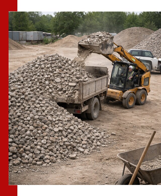 Доставка вторичного щебня в Кумертау для строительных работ