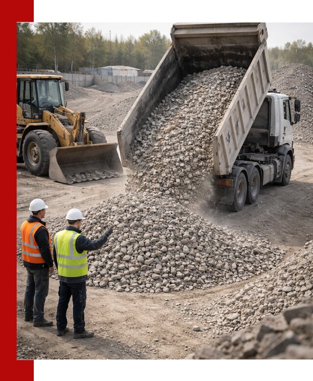 Вторичный щебень фракция 40–70 доставка в Кумертау