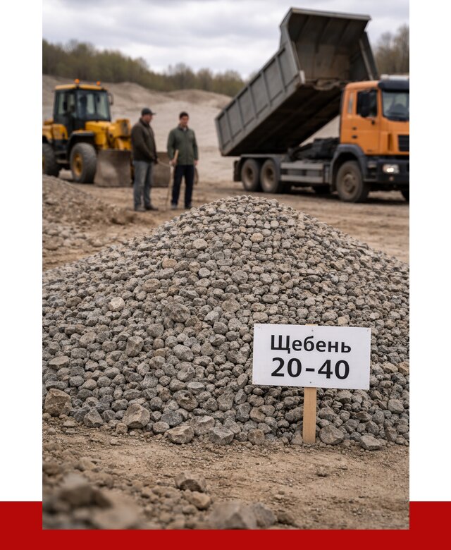 Бетонный щебень фракция 20-40 в Кумертау от 2501 р. | ПРОНЕРУДКра