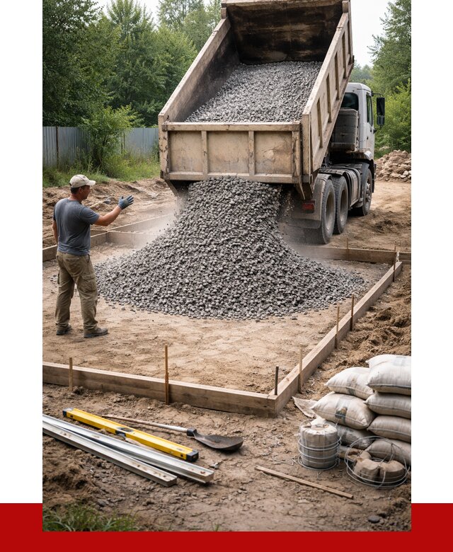 Купить щебень для фундамента в Кумертау от 4594 р. | ПРОНЕРУДКра