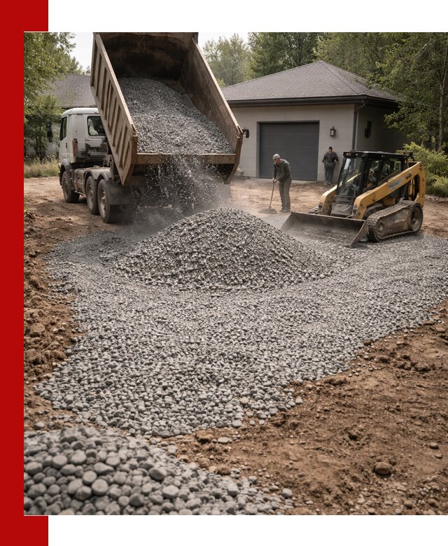 Щебень для парковки в Кумертау: доставка и укладка качественного материала