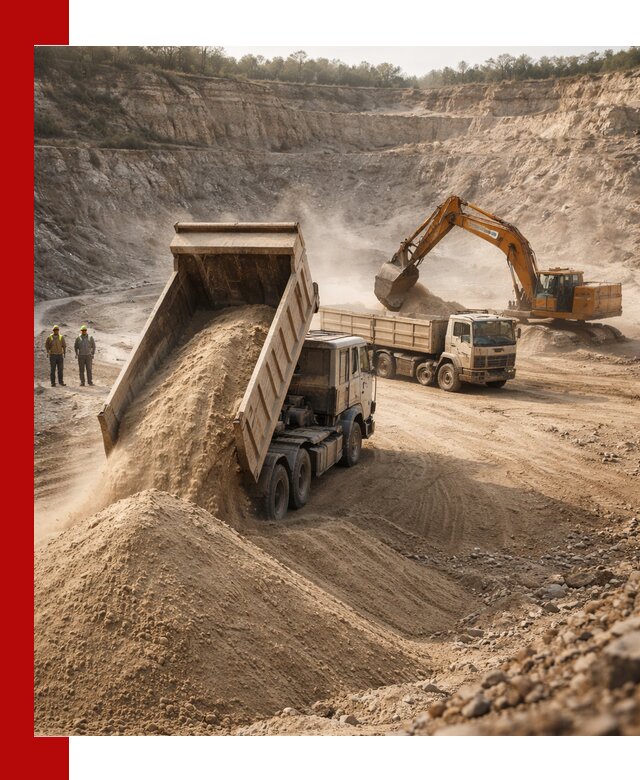 Карьерный песок навалом с доставкой в Кумертау