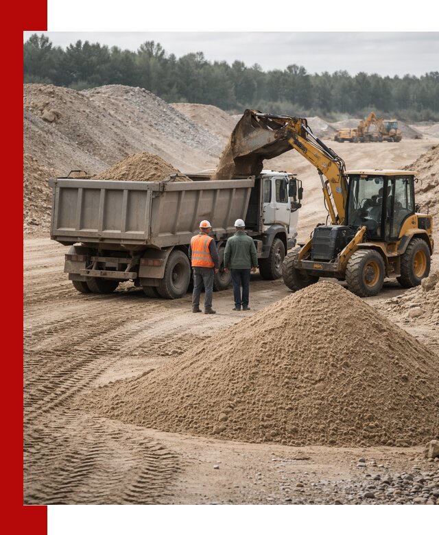 Карьерный среднезернистый песок с доставкой в Кумертау