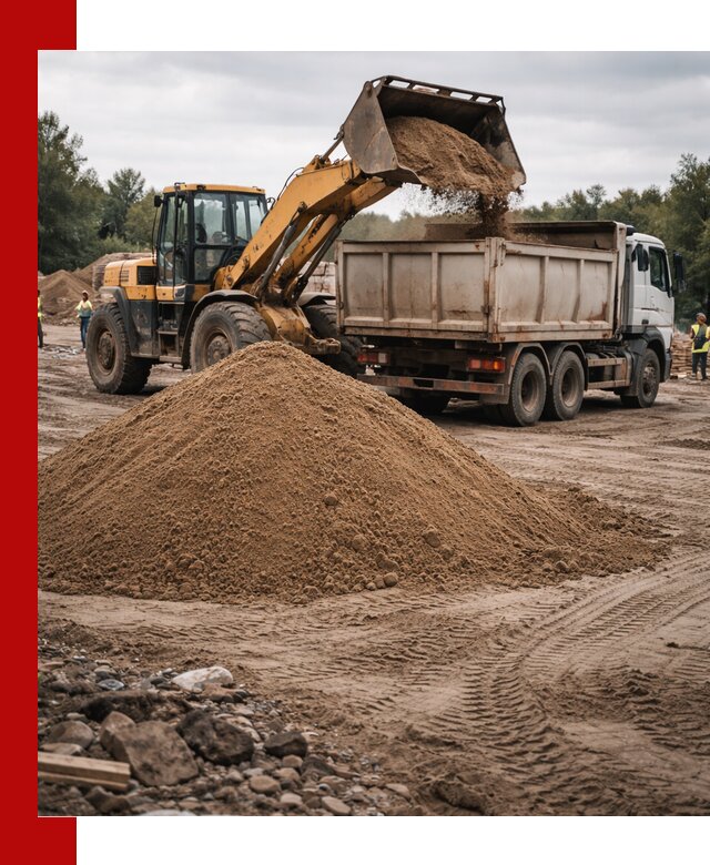 Доставка речного песка навалом в Кумертау быстро и выгодно