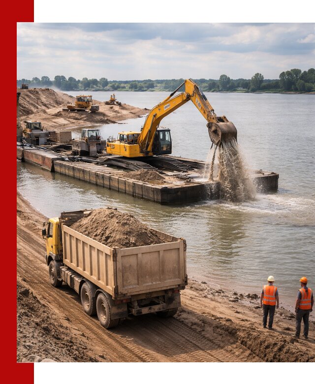 Намывной песок с доставкой в Кумертау оптом и в розницу