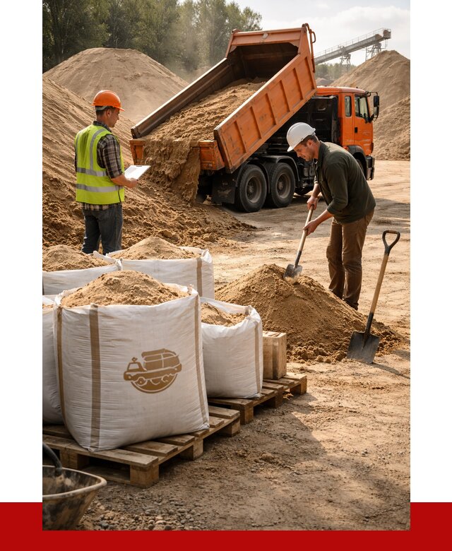 Строительный песок в Кумертау от 2246 р. с доставкой, ПРОНЕРУДКра