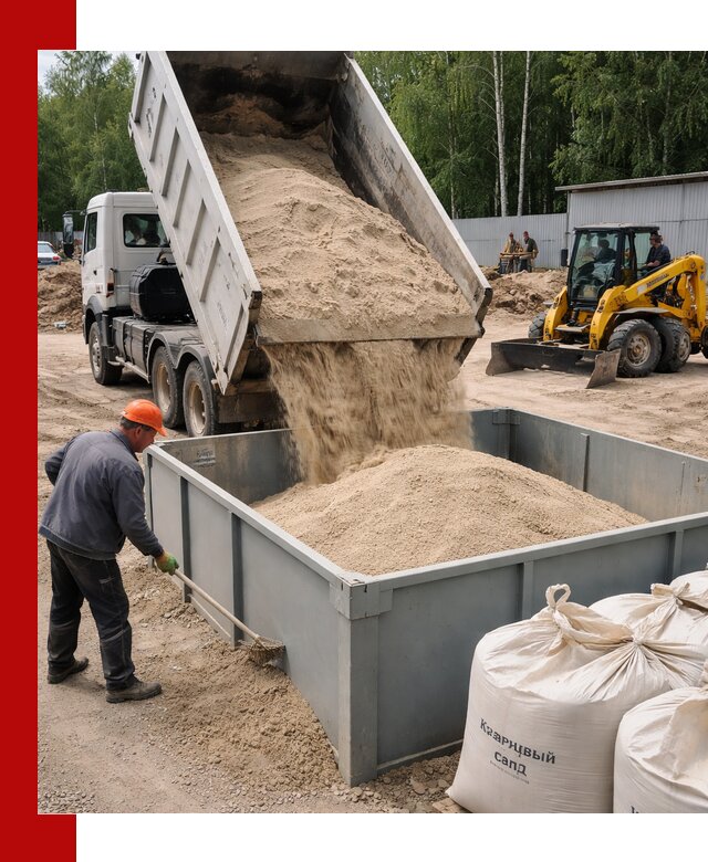 Кварцевый песок для фильтра в Кумертау — доставка и качество