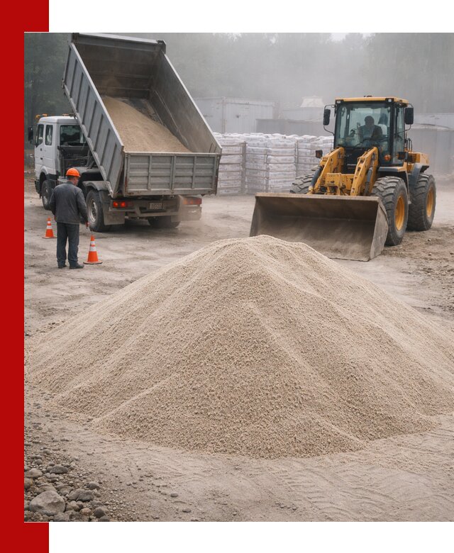 Кварцевый песок фракция 0–8 для стройработ в Кумертау