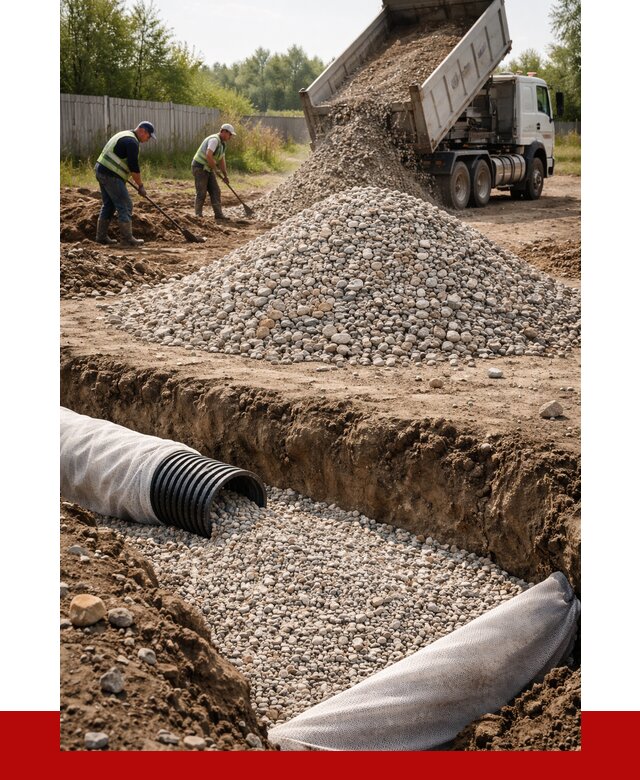 Гравий для дренажа в Кумертау от 2246 р., доставка ПРОНЕРУДКра