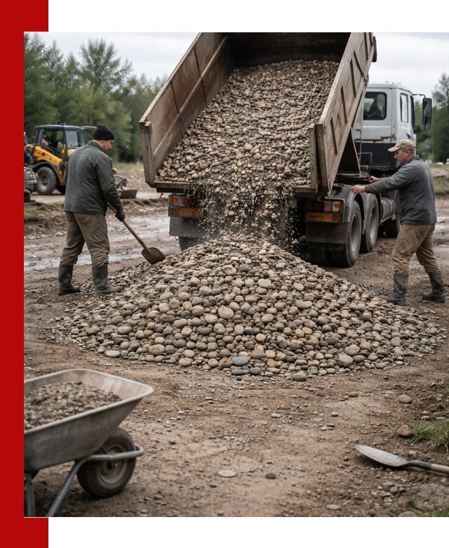 Доставка гальки речной оптом и в розницу в Кумертау