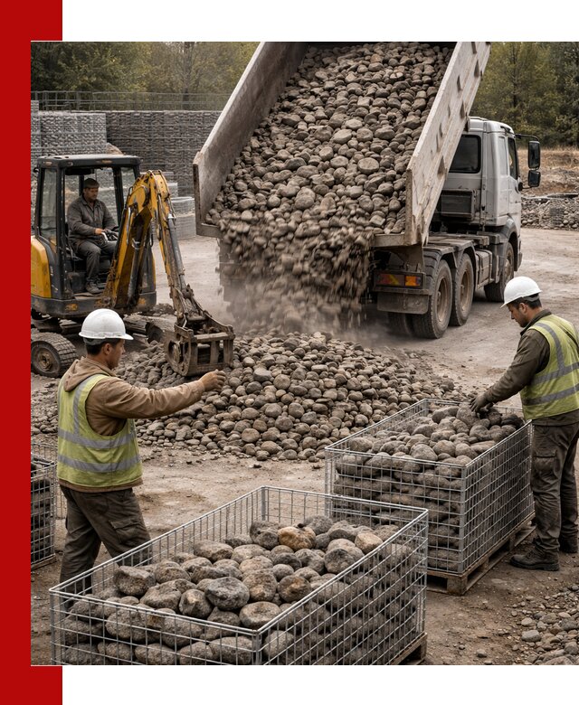 Камень для габионов фракция 100–201 в Кумертау