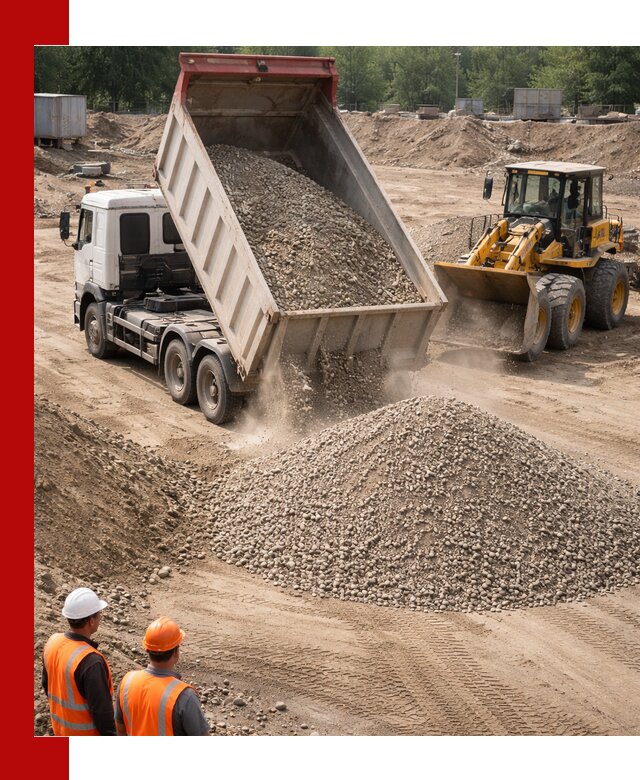 Щебень с песком (ЩГПС С2) с доставкой в Кумертау