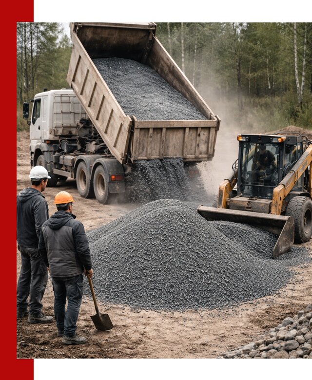 Гранитный отсев 0-5 с доставкой и разгрузкой в Кумертау