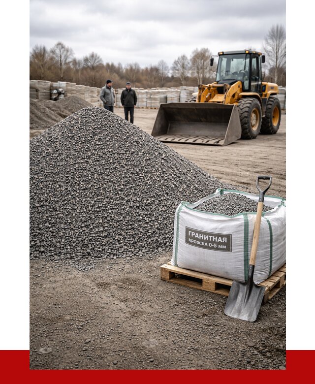 Купить гранитную крошку в Кумертау от 4900 р. с доставкой | ПРОНЕРУДКра