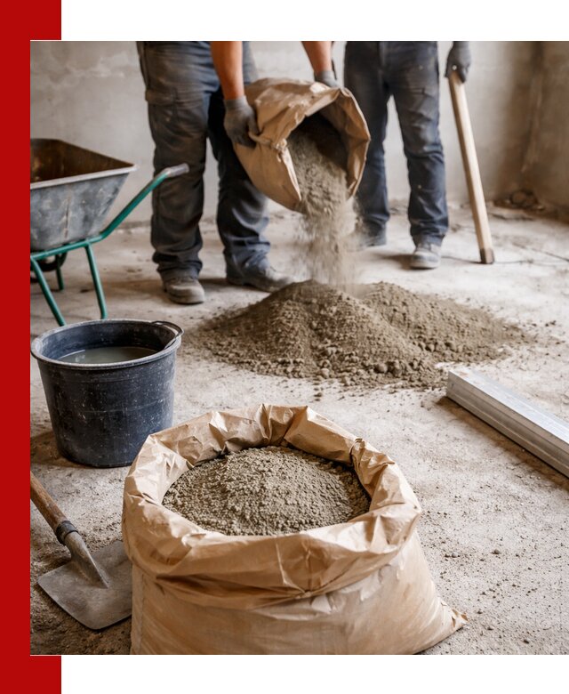 Доставка сухой смеси для стяжки в Кумертау