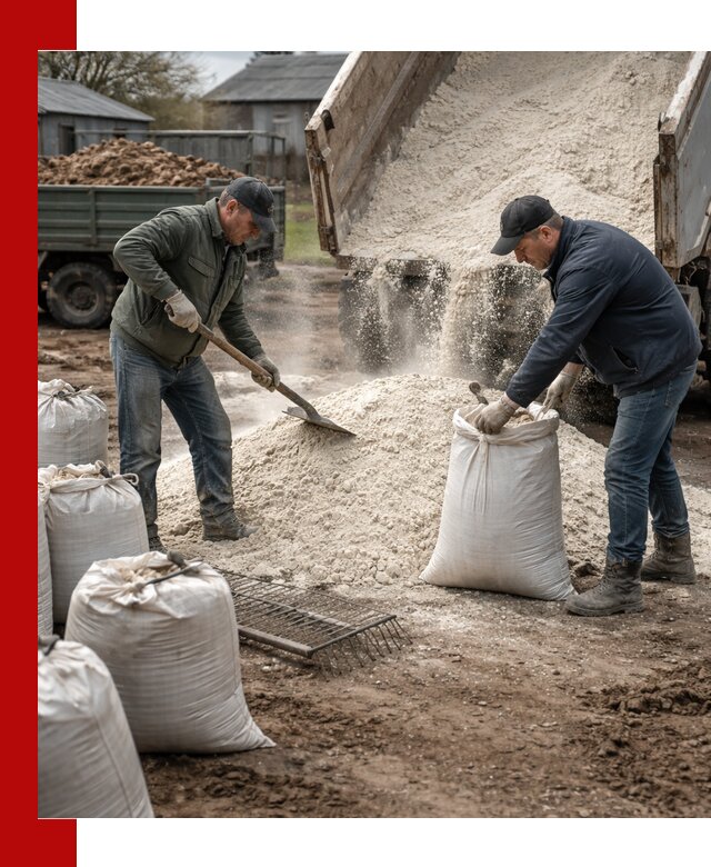 Доставка извести пушонки в Кумертау оптом и мелким оптом