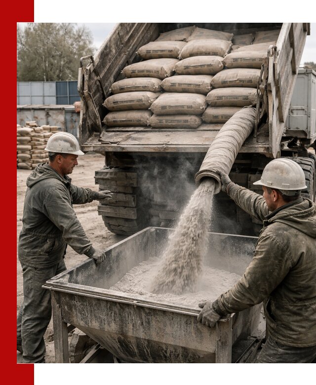 Доставка цемента М400 в Кумертау оптом и в розницу