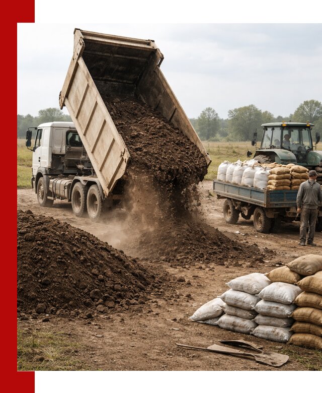 Доставка грунта и удобрений оптом в Кумертау для сельхоз и строительства
