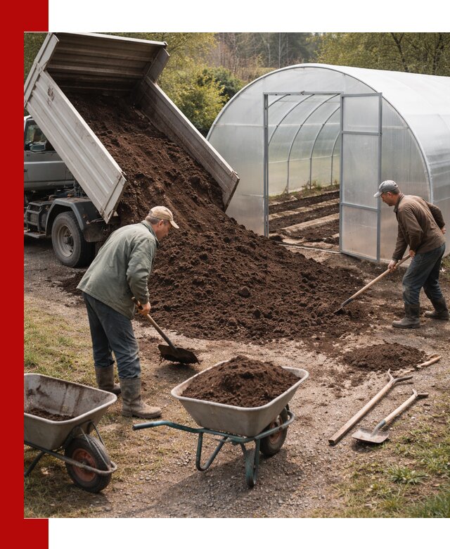 Грунт для теплицы с доставкой в Кумертау — плодородный субстрат под растения