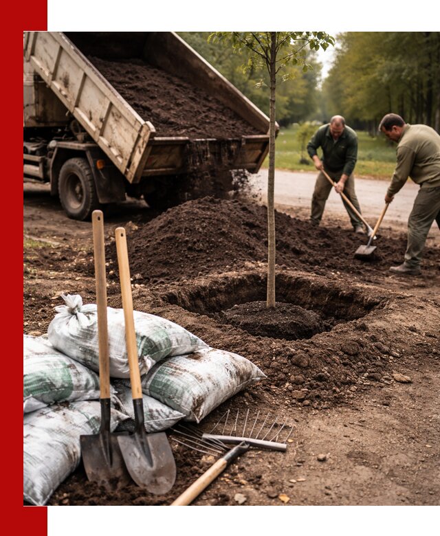 Грунт для посадки деревьев в Кумертау — доставка и подготовка почвы