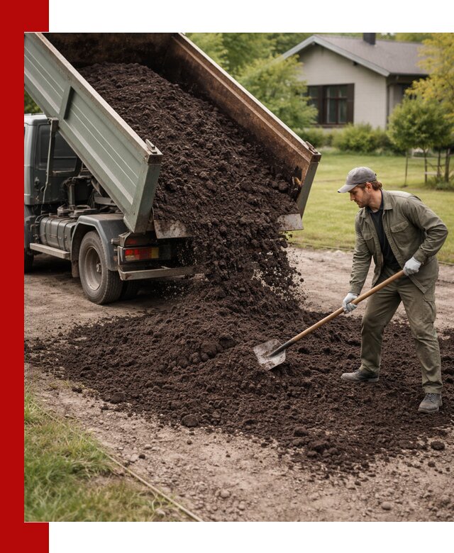 Чернозем для газона с доставкой в Кумертау быстро и качественно
