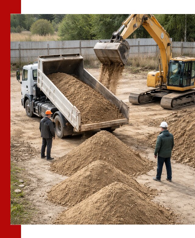 Доставка супеси вагонными и автопартиями в Кумертау