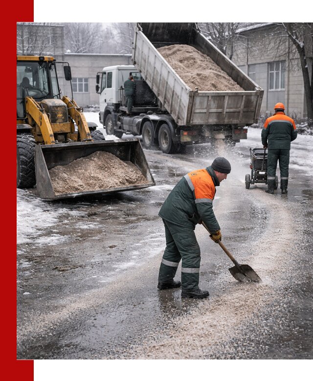 Реагент против гололеда с доставкой и нанесением в Кумертау