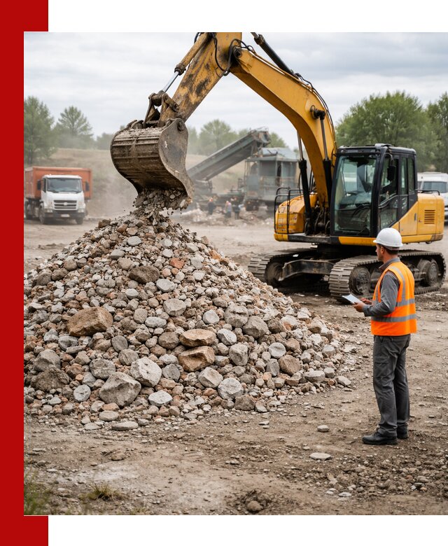 Доставка и вывоз строительного боя в Кумертау