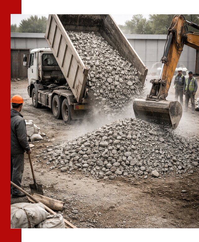 Доставка дробленого бетона в Кумертау оптом и в розницу