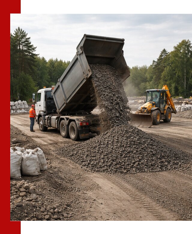 Доставка дробленого асфальта в Кумертау для дорожных работ