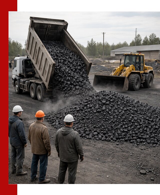 Доставка угля антрацита в Кумертау с самосвалами и погрузкой