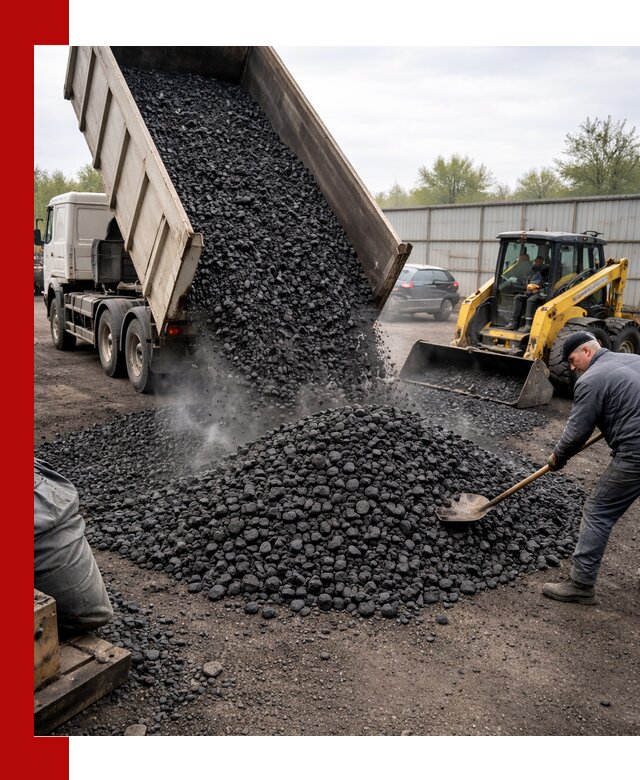 Доставка угля орех в Кумертау оптом и в розницу