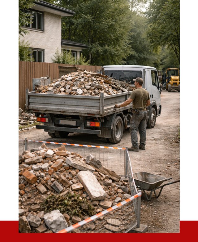 Вывоз строительного мусора с погрузкой в Кумертау от 7657 р | ПРОНЕРУДКра