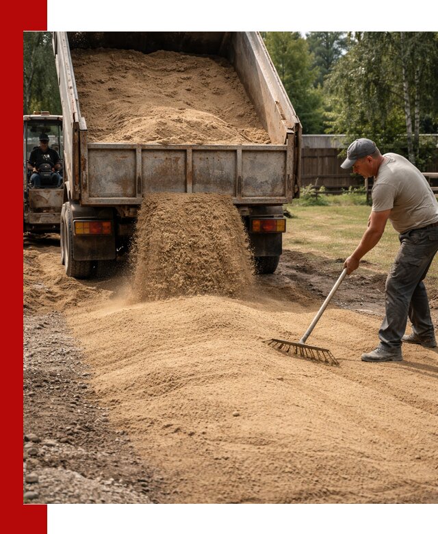 Отсыпка участка песком в Кумертау быстро и качественно