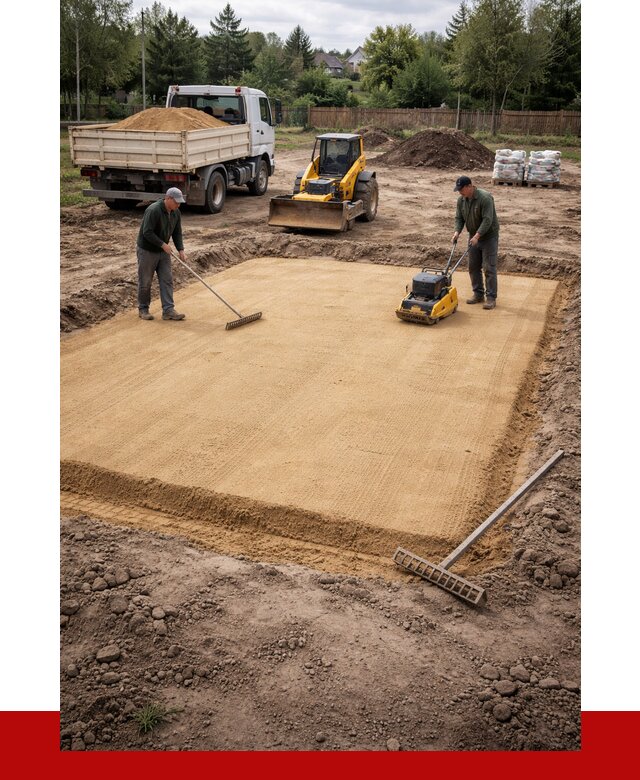 Устройство песчаной подушки в Кумертау от 4594 р. ПРОНЕРУДКра